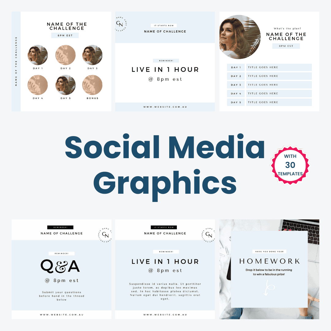 5-Day Challenge Social Media Graphics