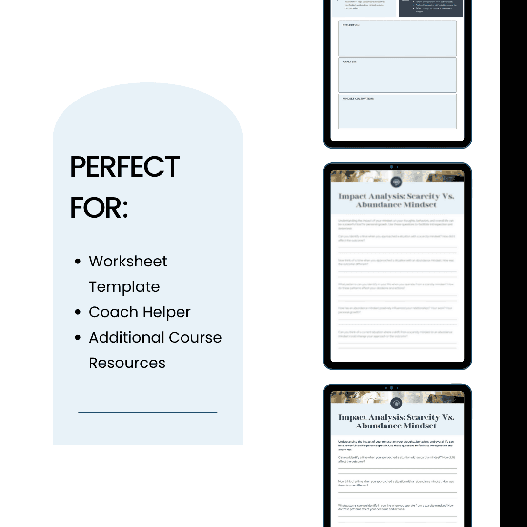 Abundance Vs. Scarcity Worksheet