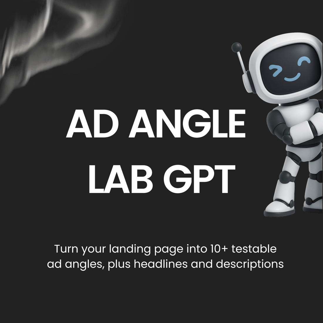 Robotic character with text &