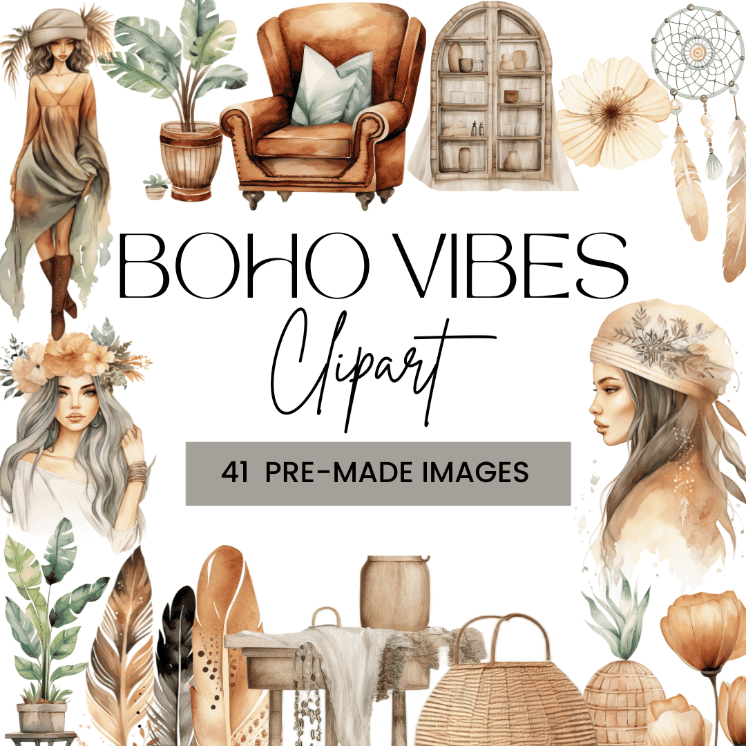 Boho Vibes Clipart