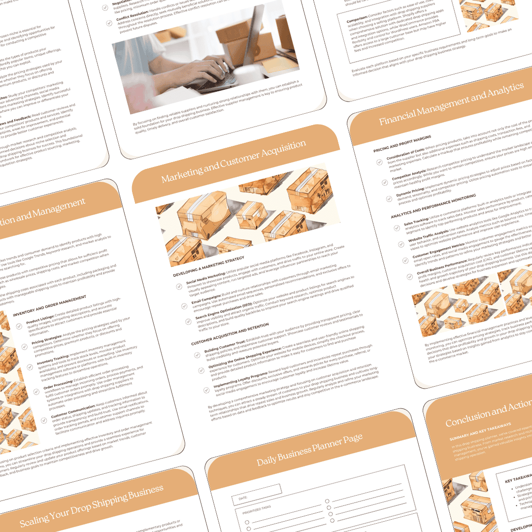 Drop Shipping Planner Images