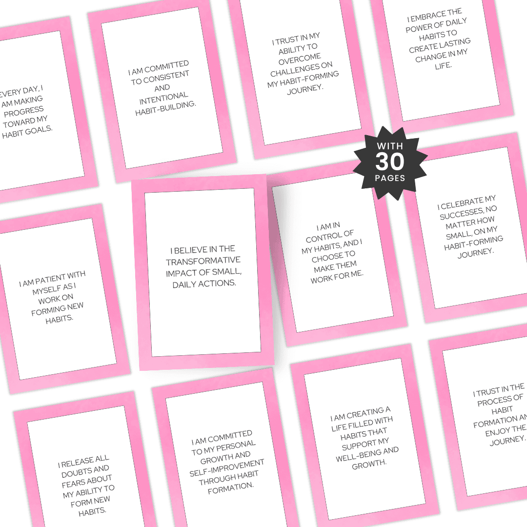 Habit Formation Affirmations Images