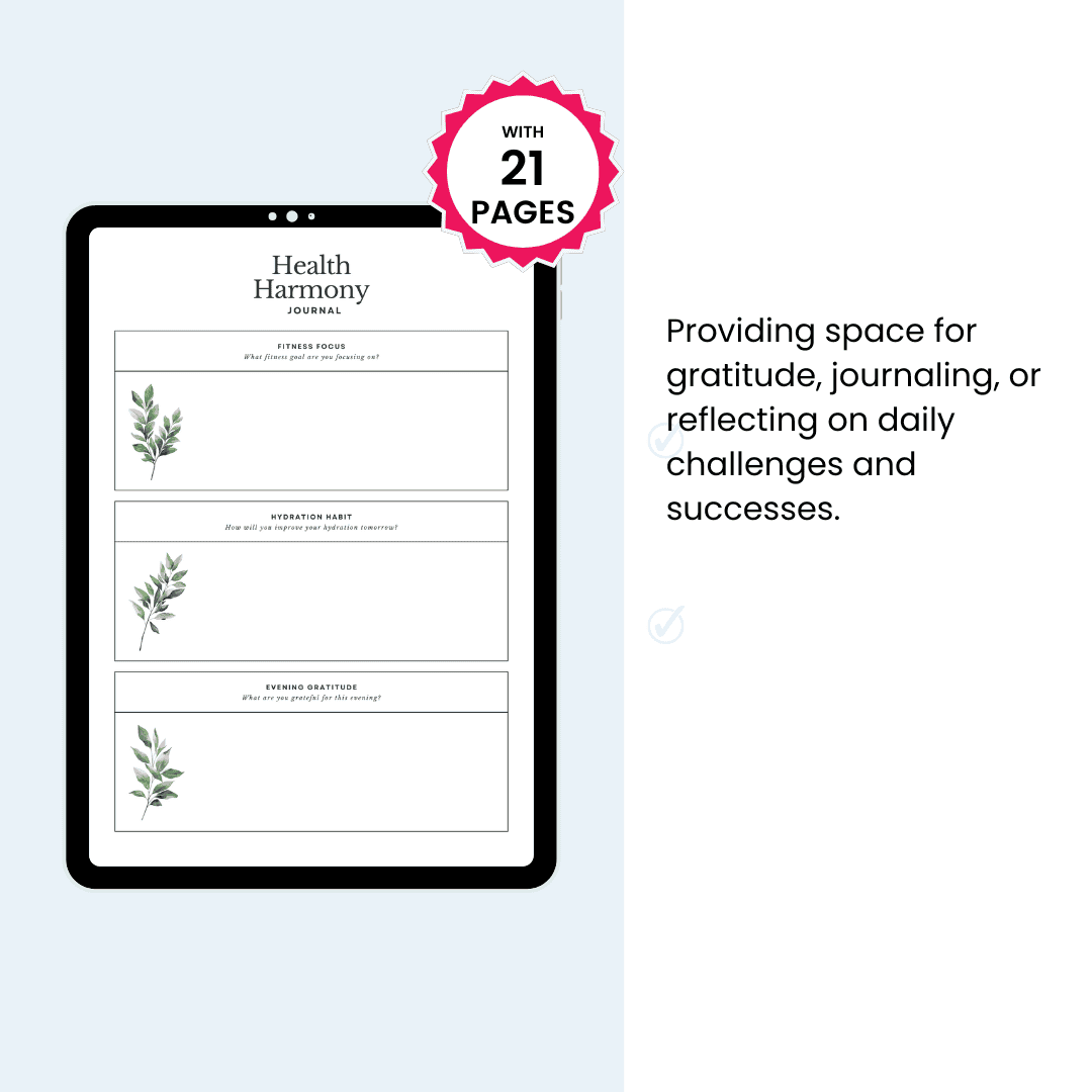 Health Harmony Journal Image