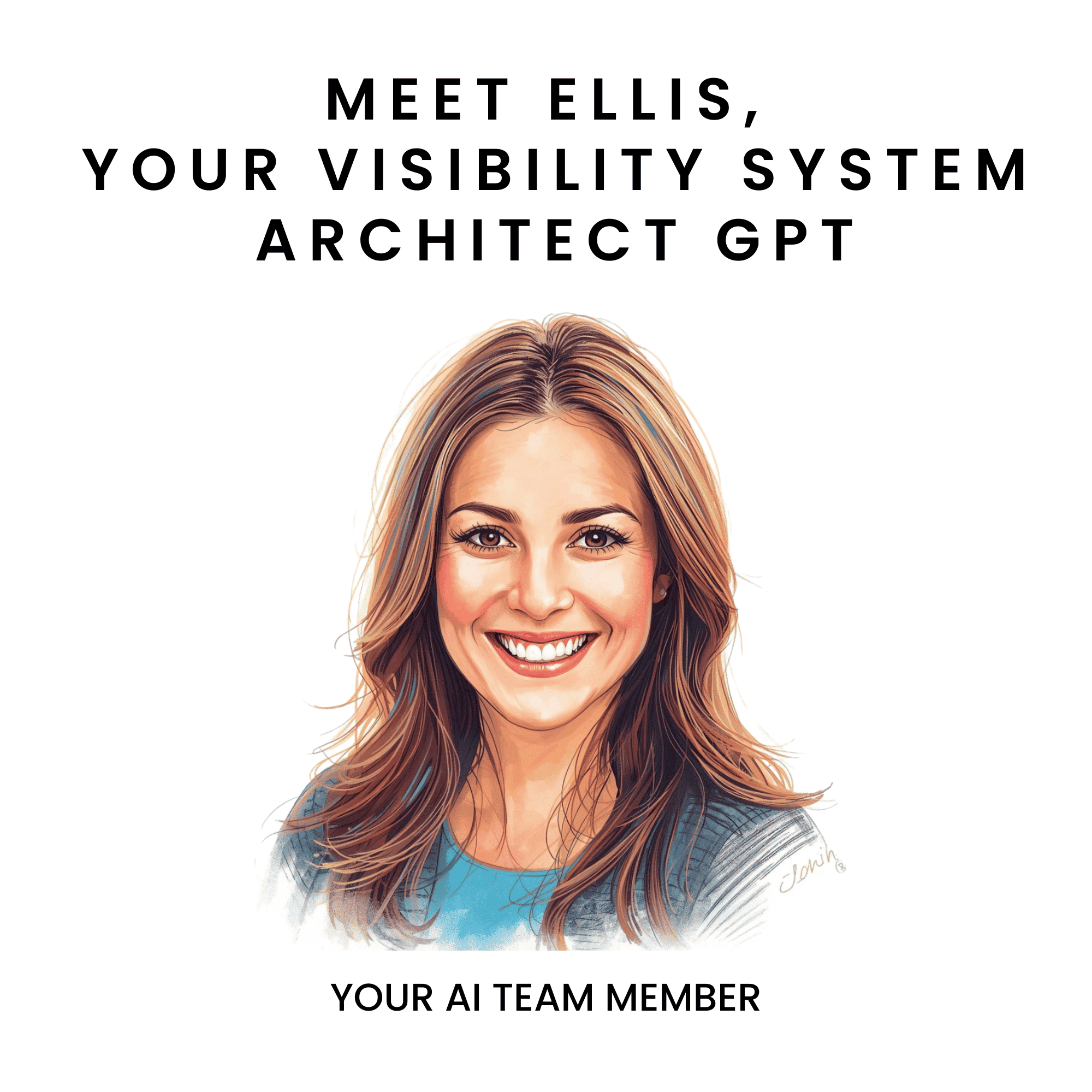 Illustration of a woman with text about &