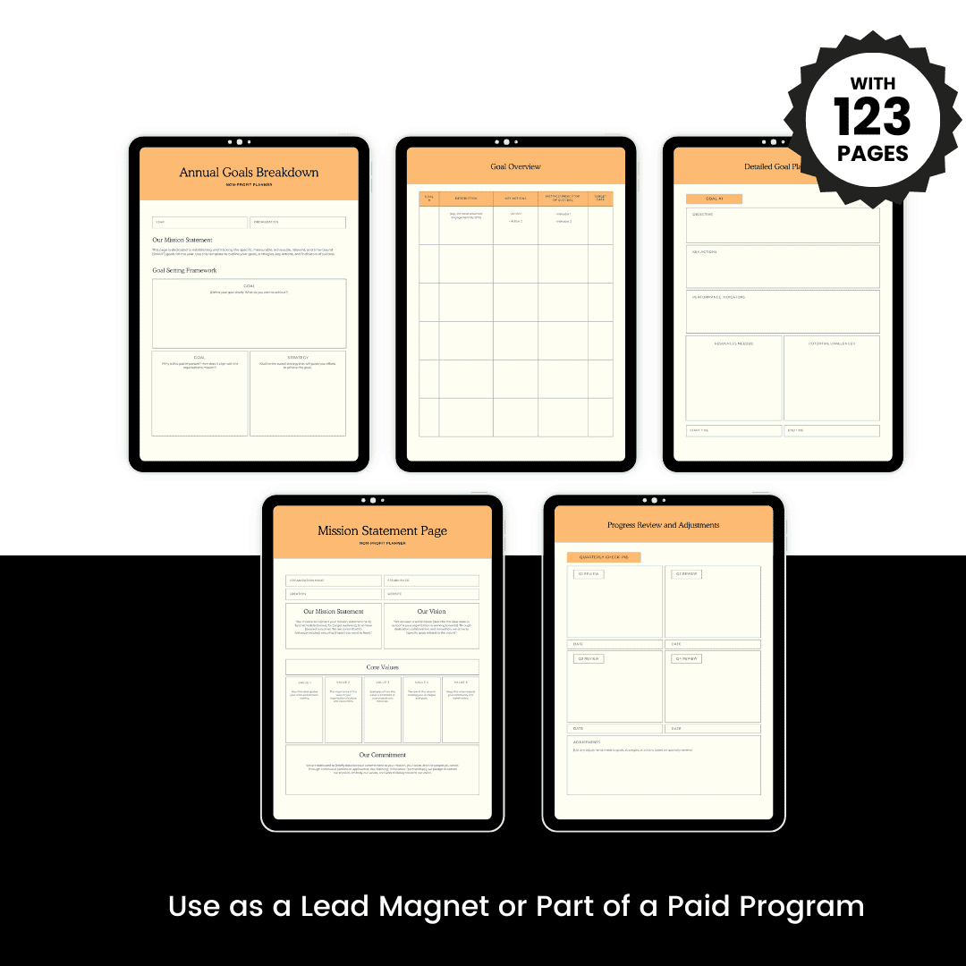 Non Profit Planner Images