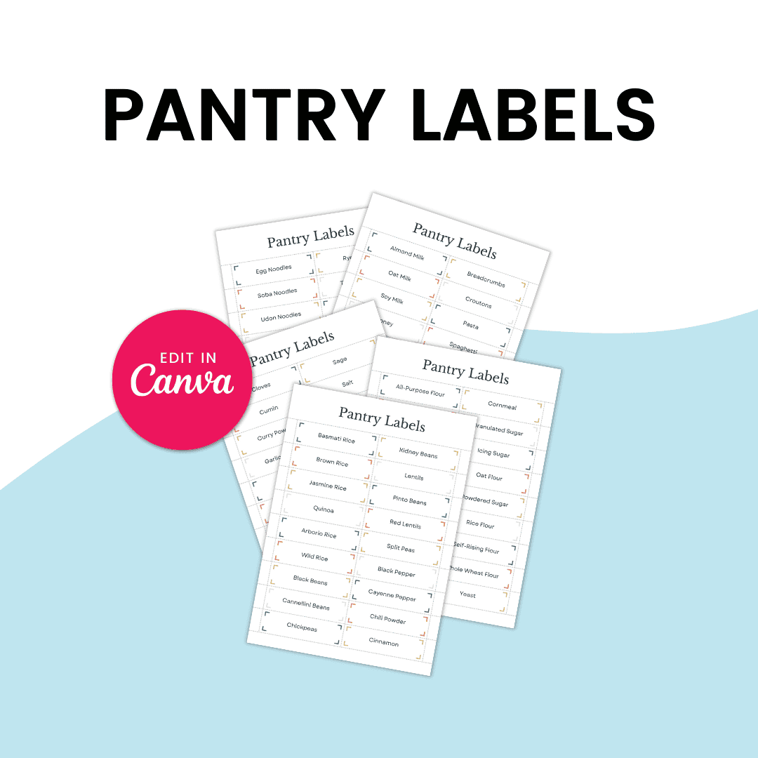 Pantry Labels
