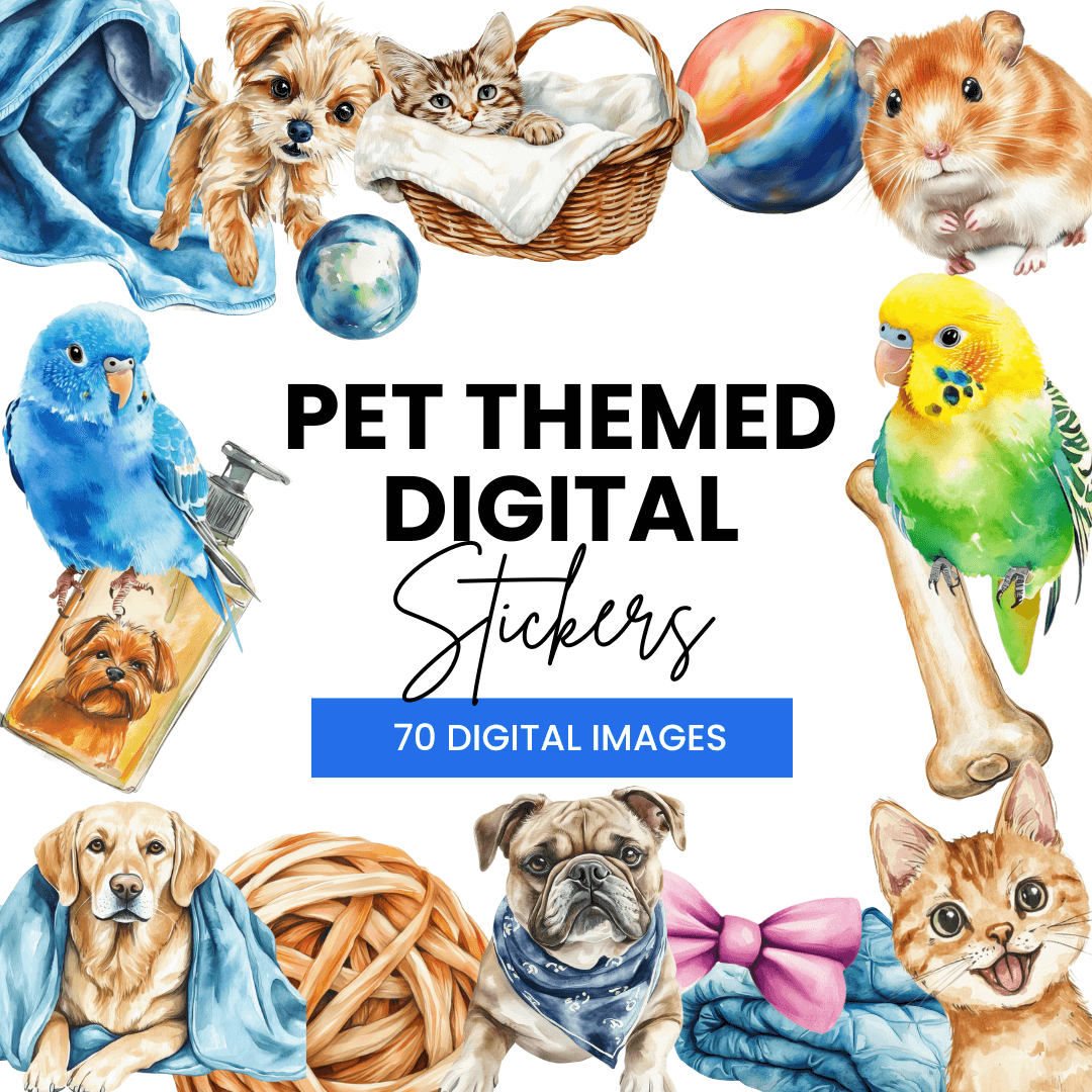 Pet Themed Digital Stickers