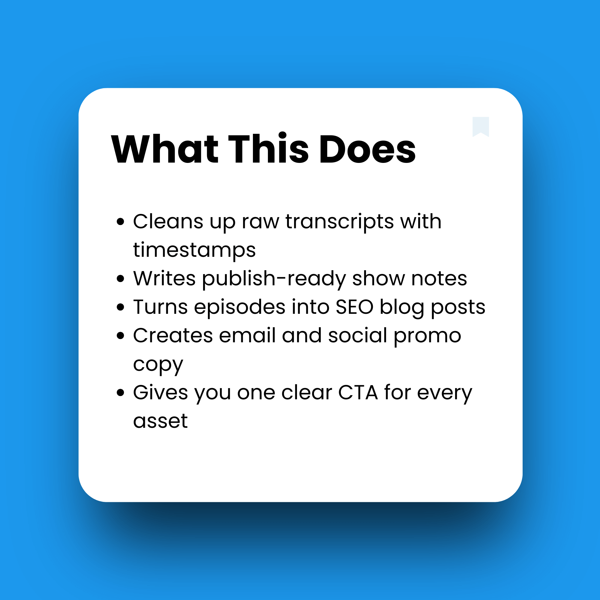 White square with text on a blue background