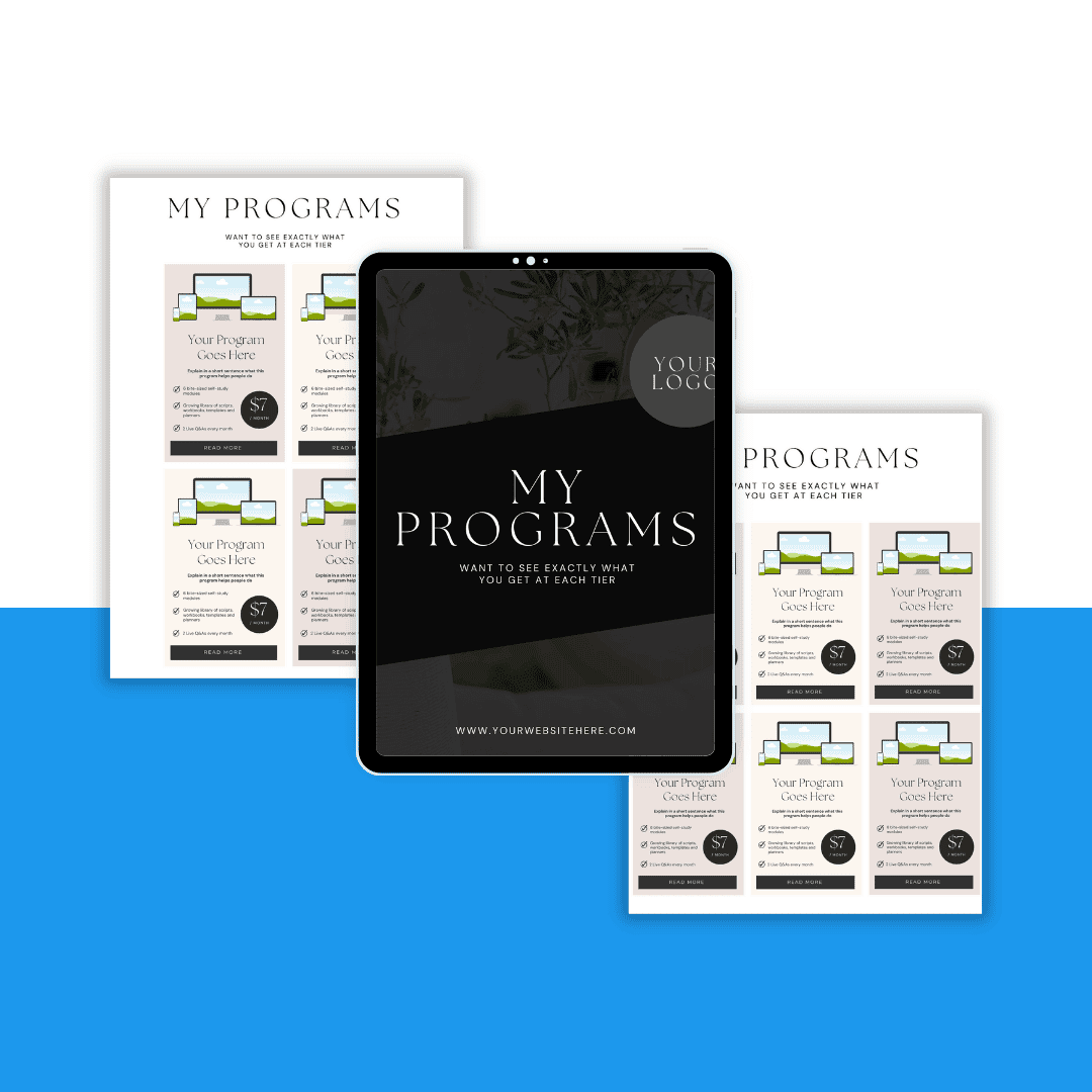 Program Templates Images