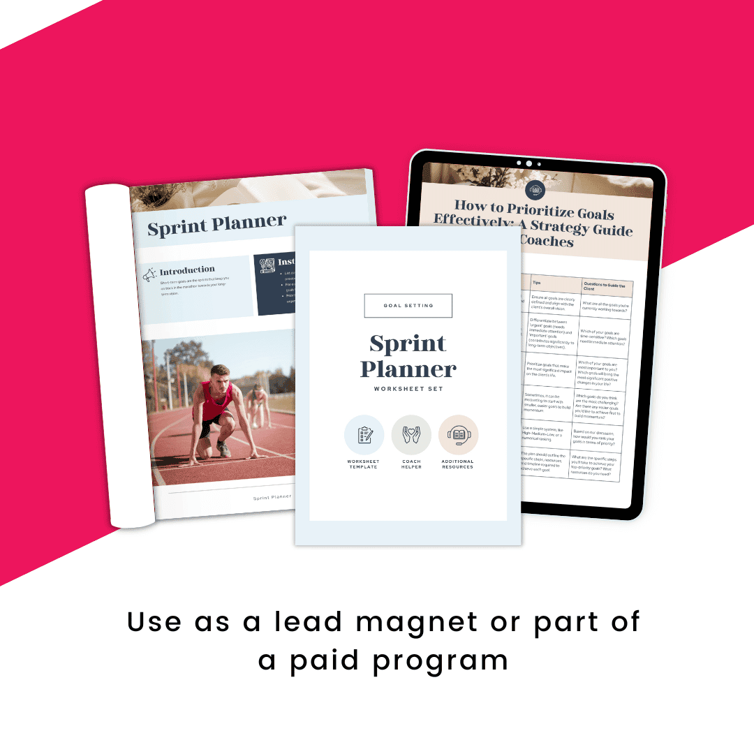 Sprint Planner Worksheet Template