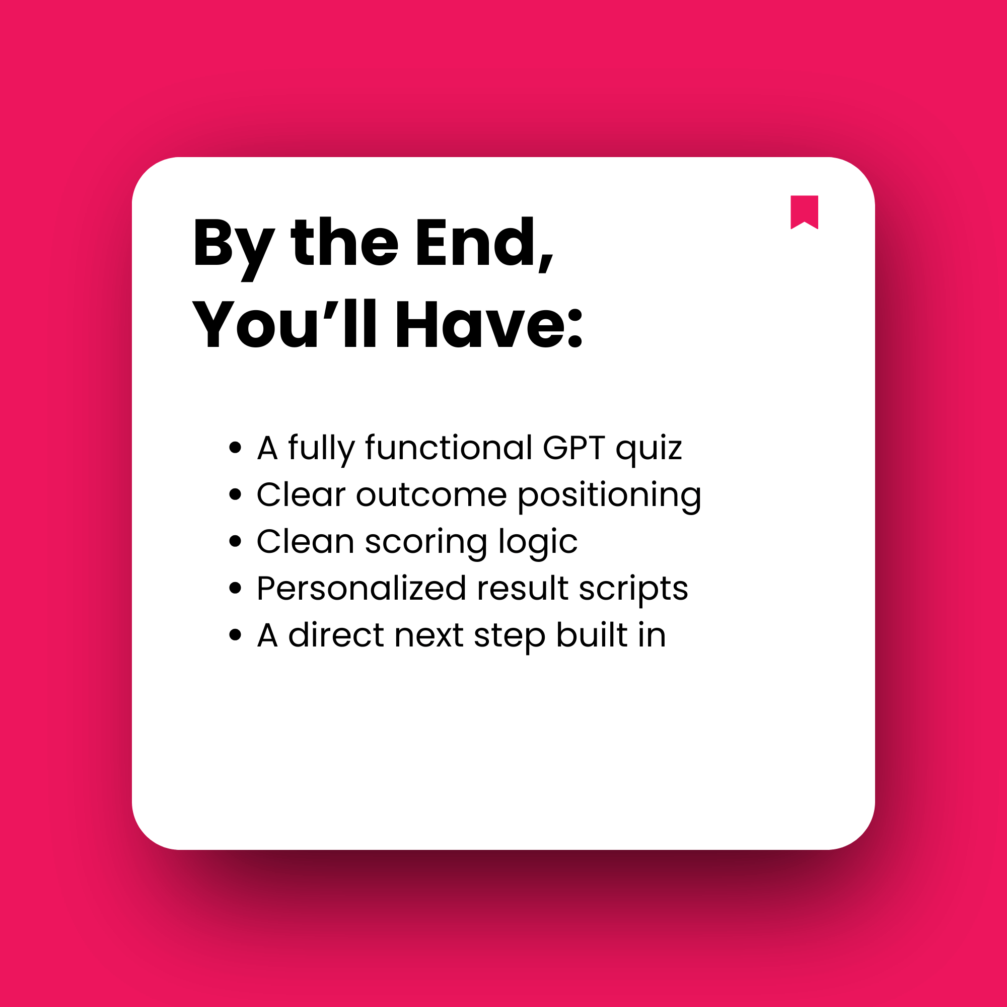 White square with text on a pink background