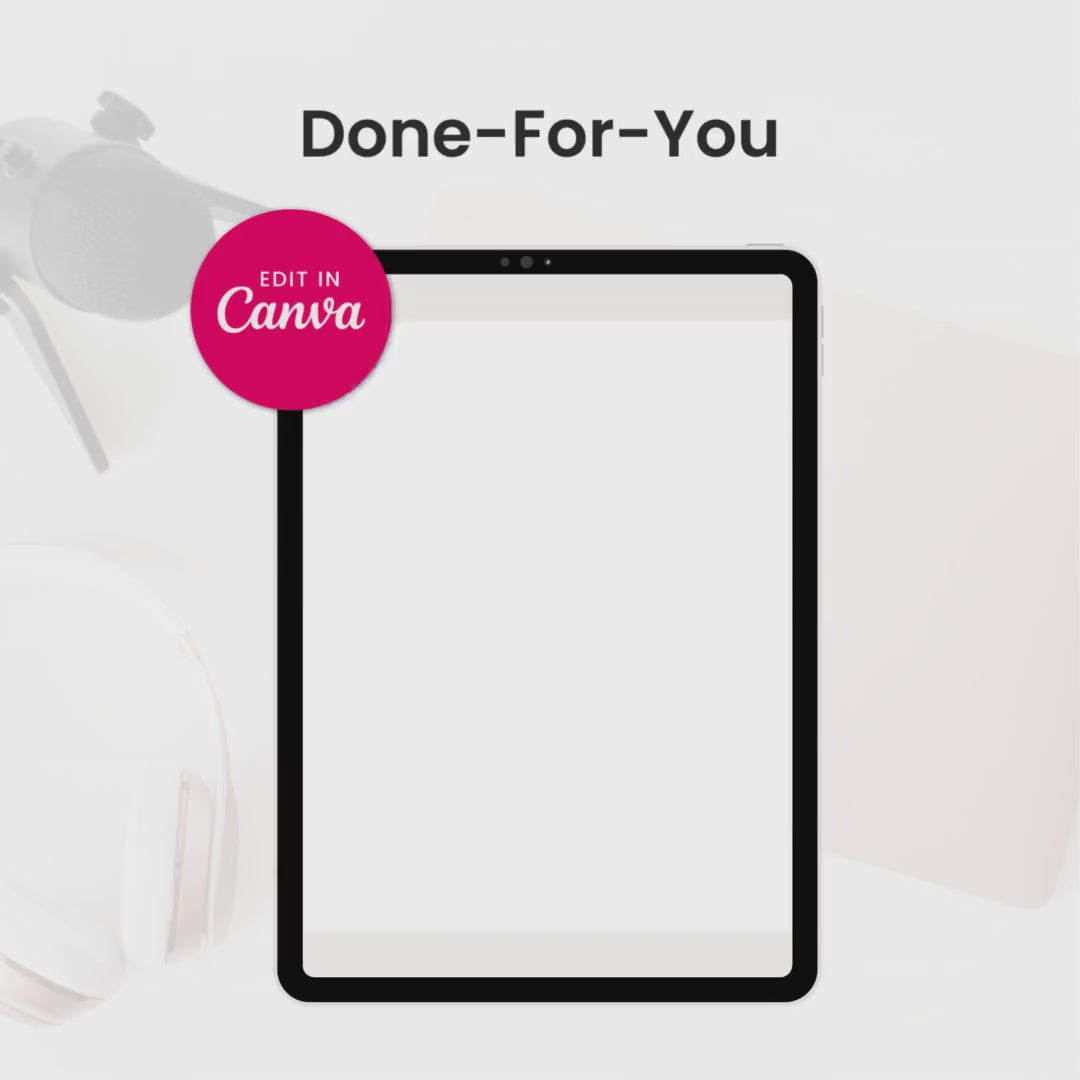 Top Rated Podcast Episode Planner Template Done For You Video Images