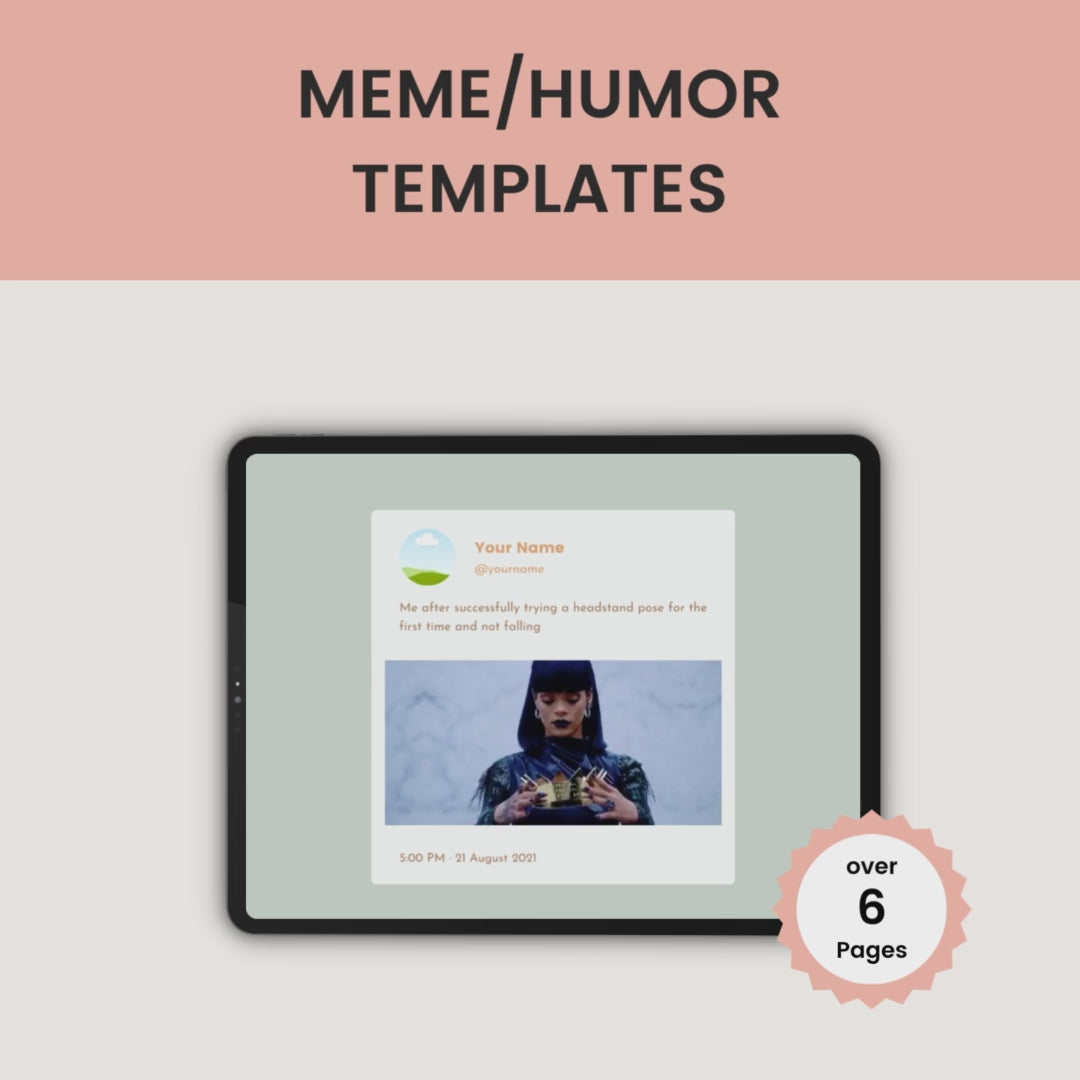 Essential Social Media Template Bundle Meme Humor Templates