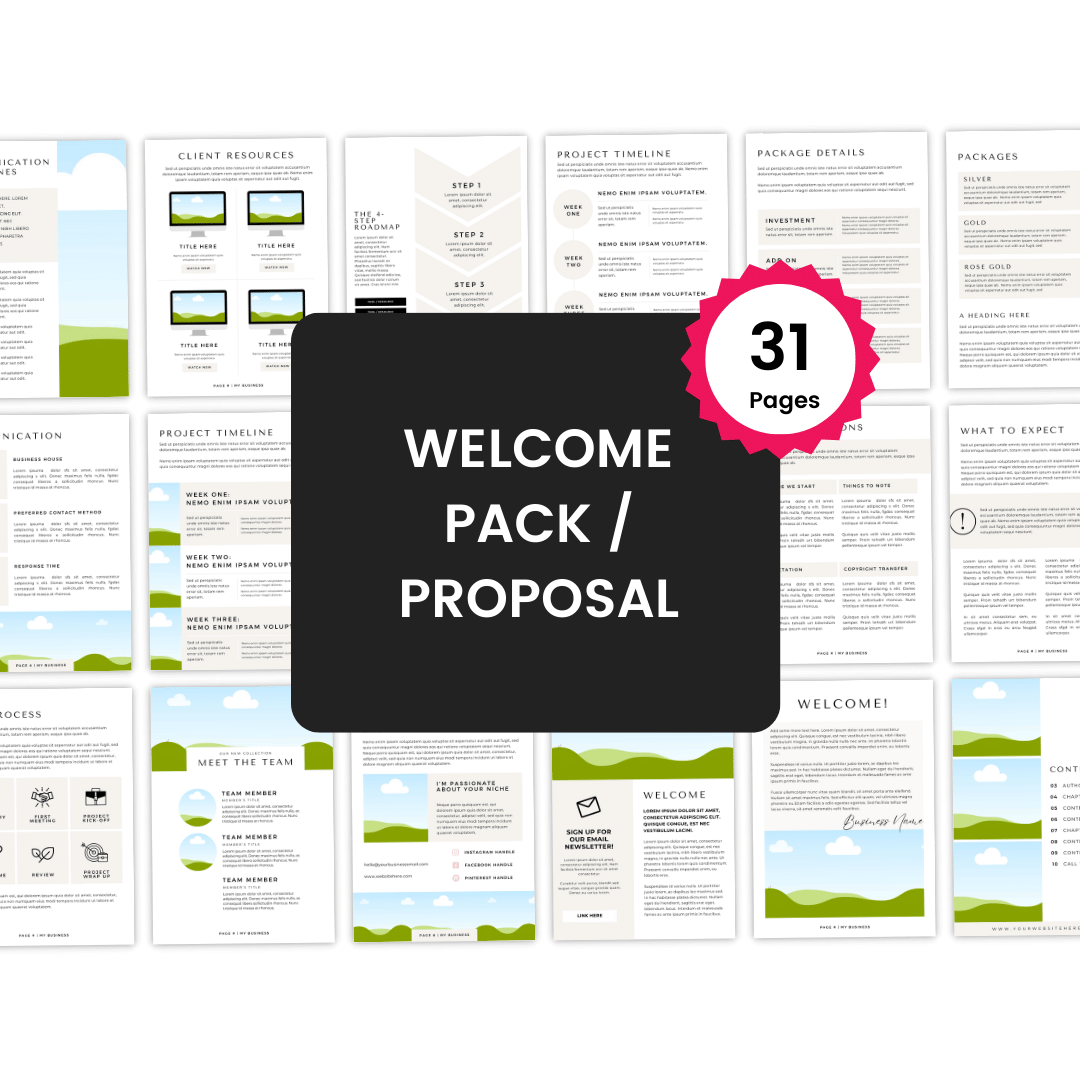 Booked Out Service Provider Kit Welcome Pack Proposal
