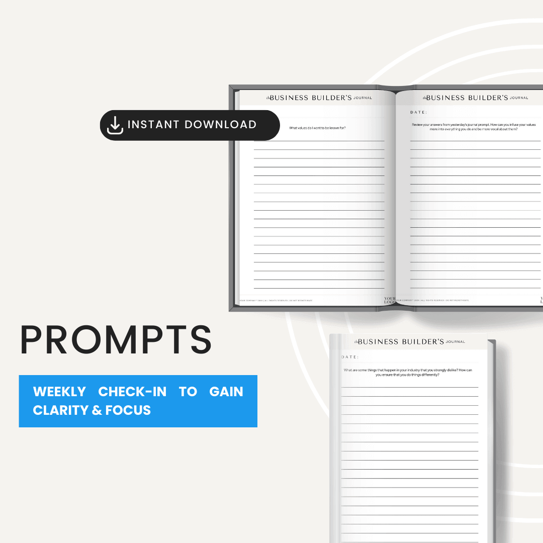 Business Builders Journal Prompts To Gain Clarity And Focus