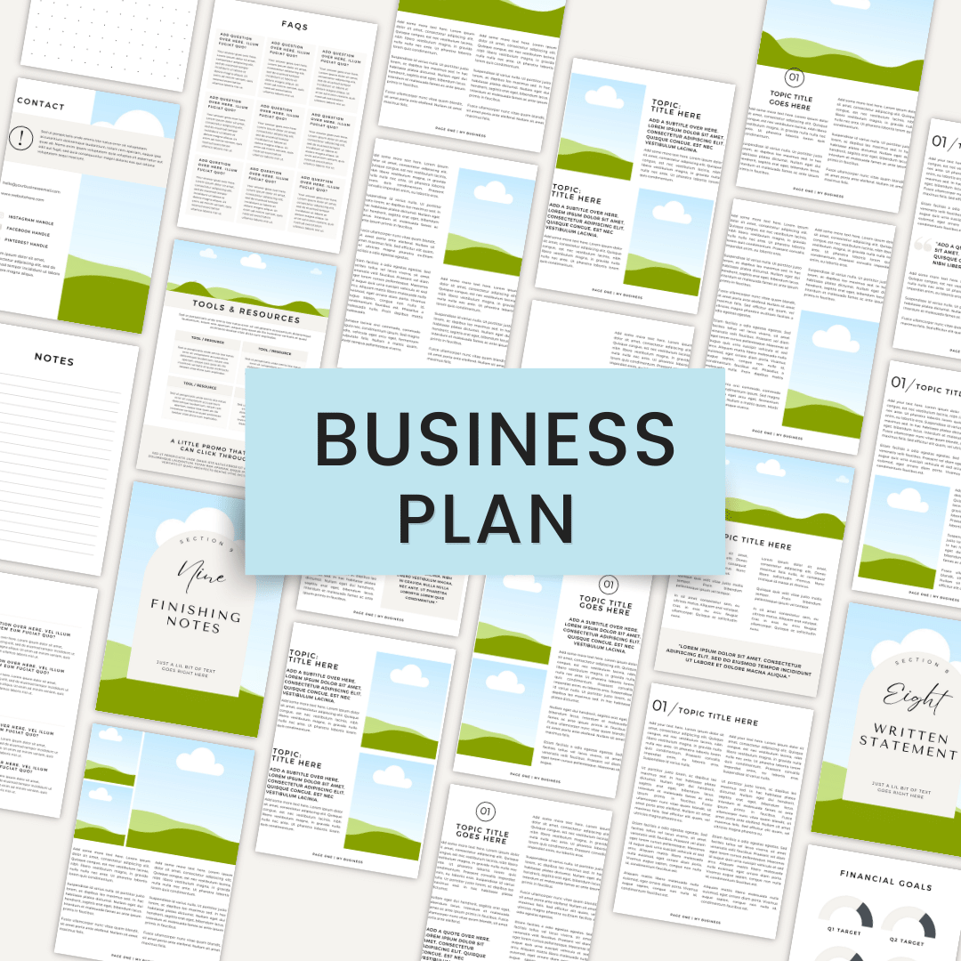 Business Plan Template 2023 - 2027