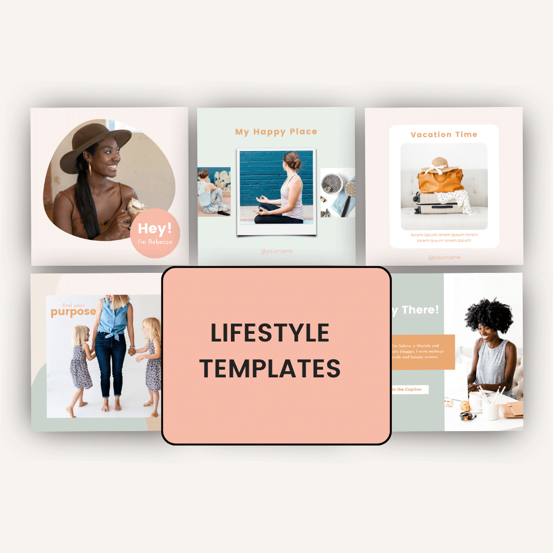 Essential Social Media Template Bundle Lifestyle Templates
