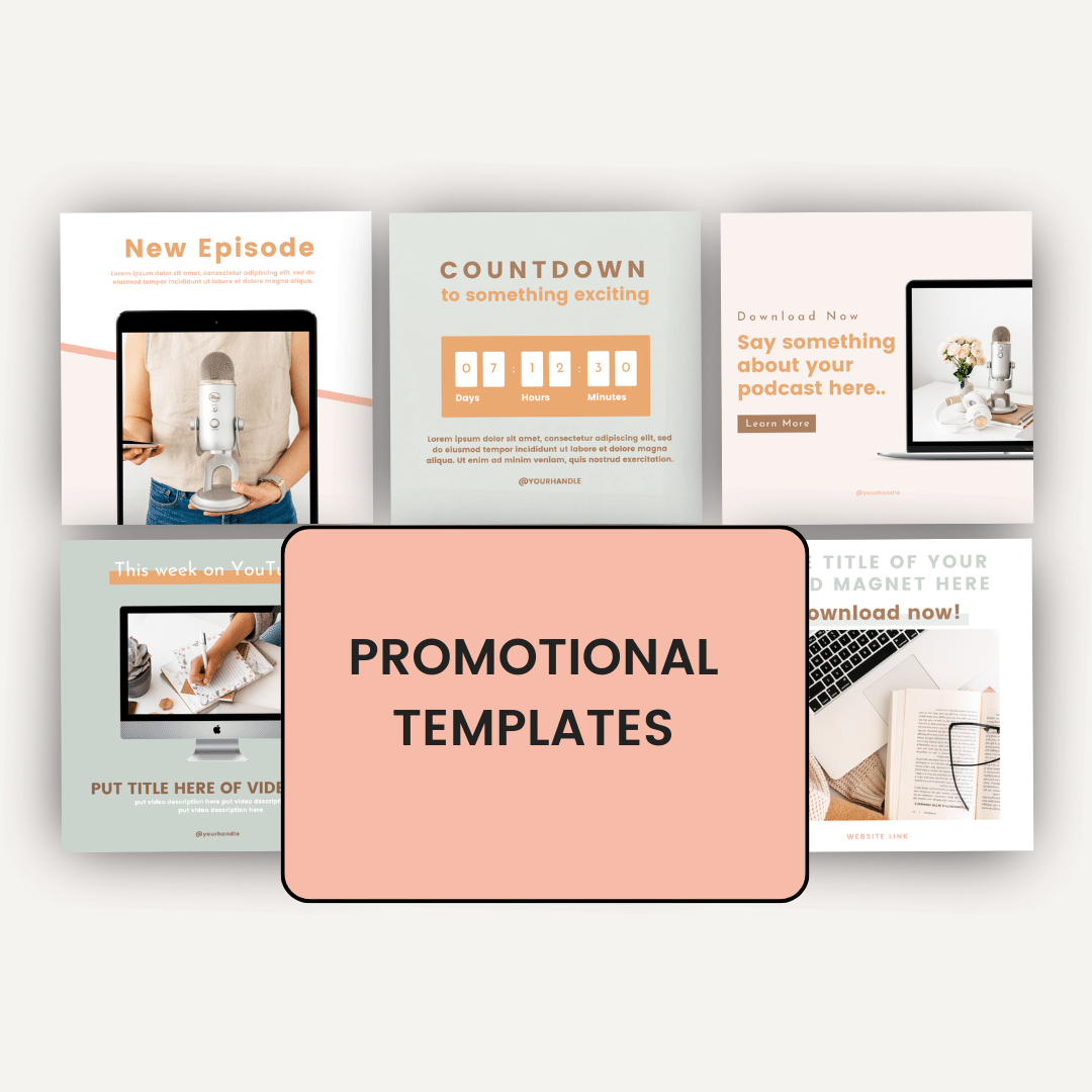 Essential Social Media Template Bundle Promotional Templates