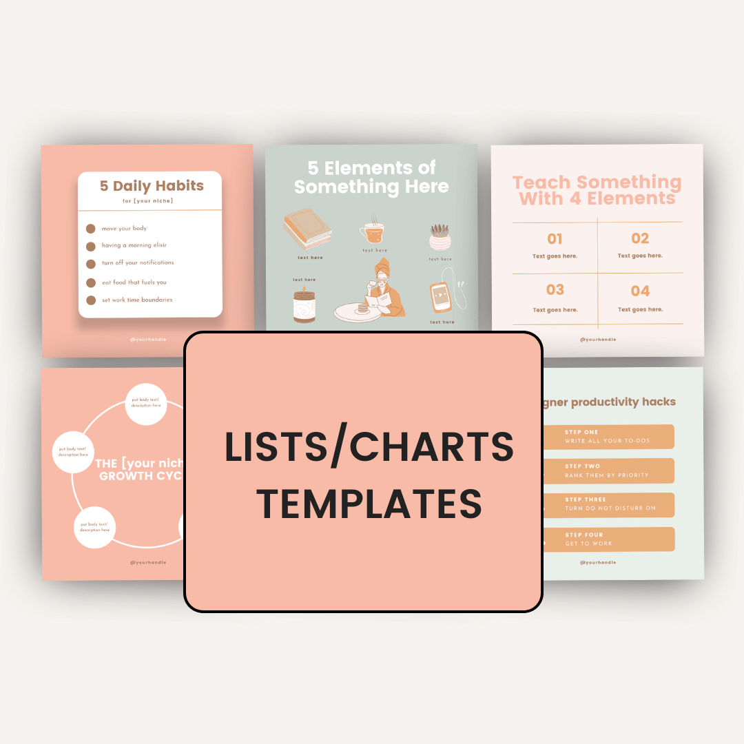 Essential Social Media Template Bundle Value Lists Charts Templates
