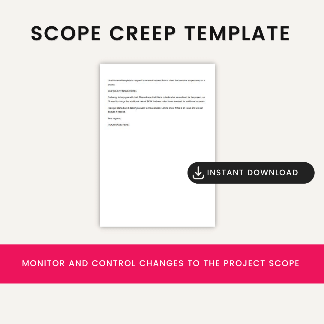 Freelancer Starter Kit Scope Creep Template