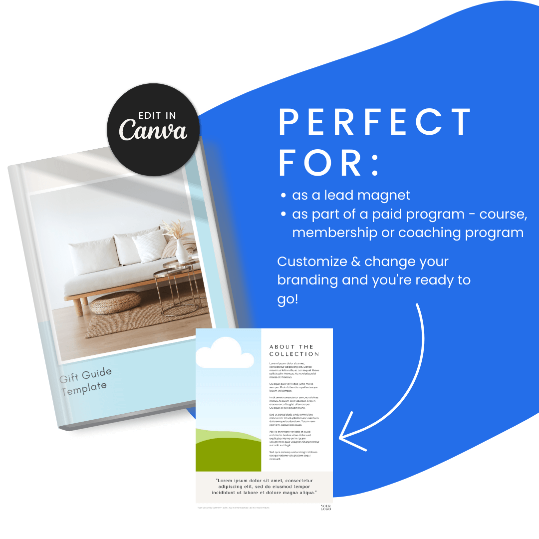 Gift Guide Template Perfect For Lead Magnet And Paid Program