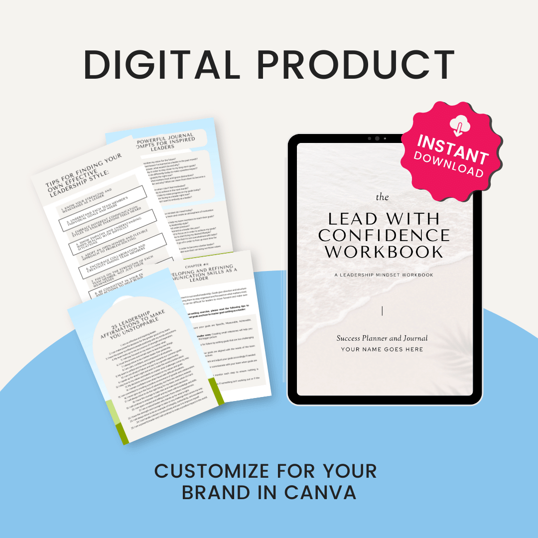 The_Confident_You_Protect_Your_Self_Worth_Workbook_Improve_Self_Worth_Digital_Product _Customize_In_Canva