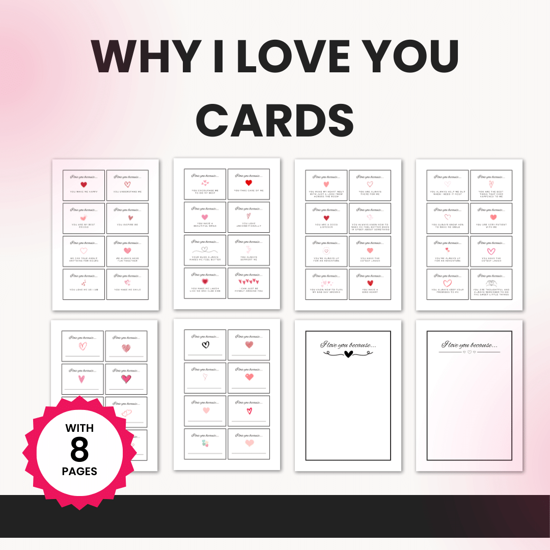 Love Letter Journal Bundle Why I Love You Cards