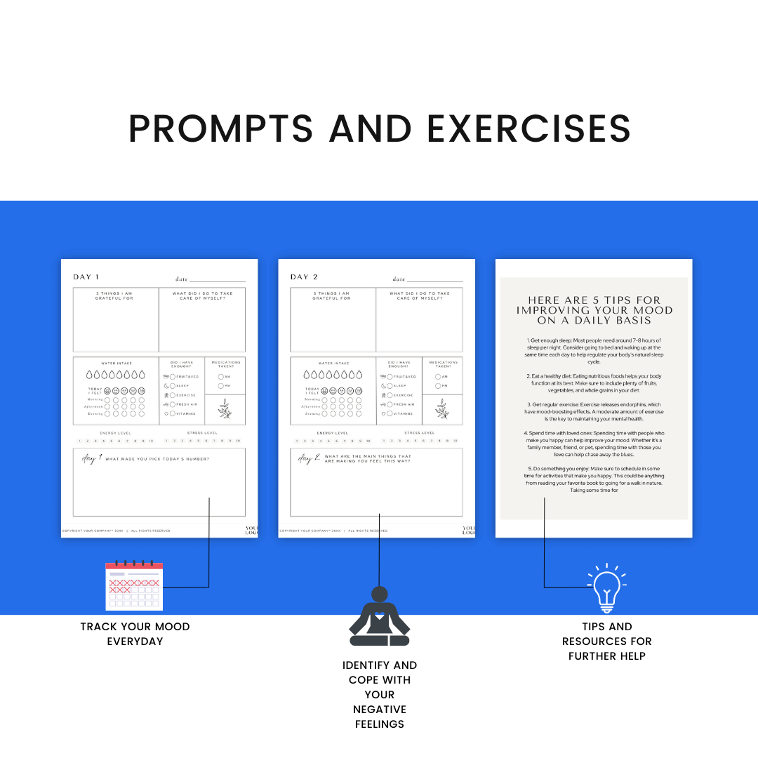 Mood Tracker Journal Prompts And Exercises