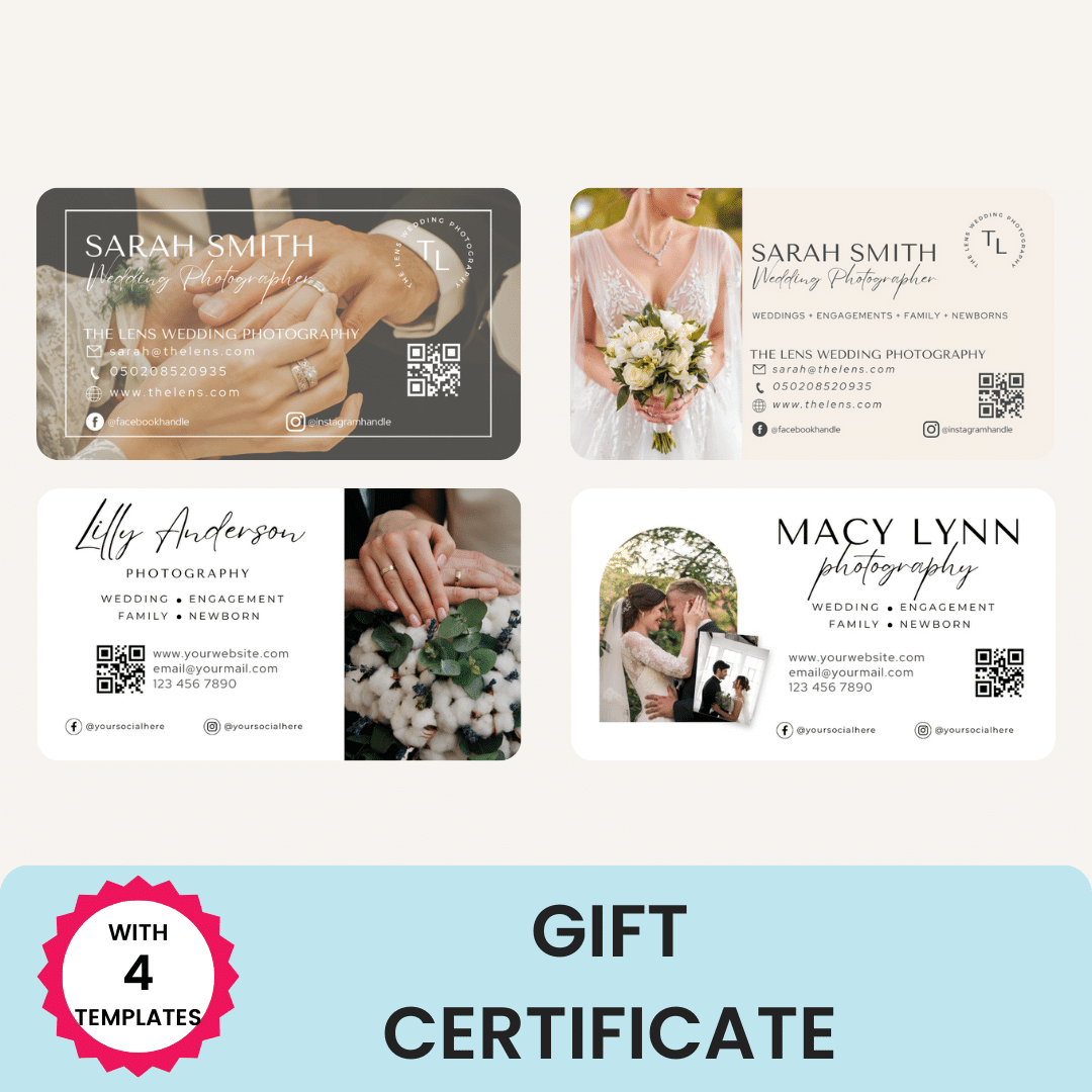 Photographer_Marketing Toolkit Gift Certificate Template