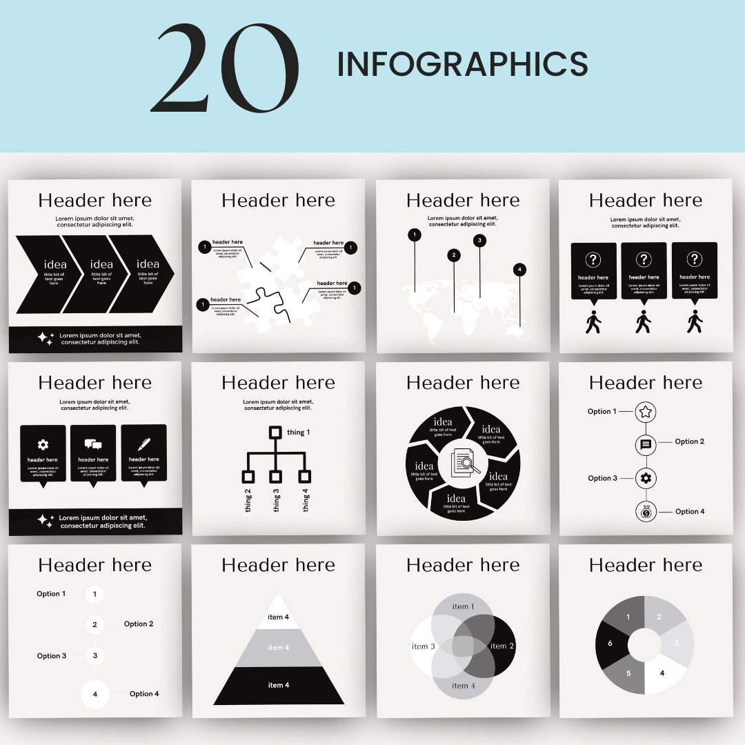 Social Buzz Bundle Infographics