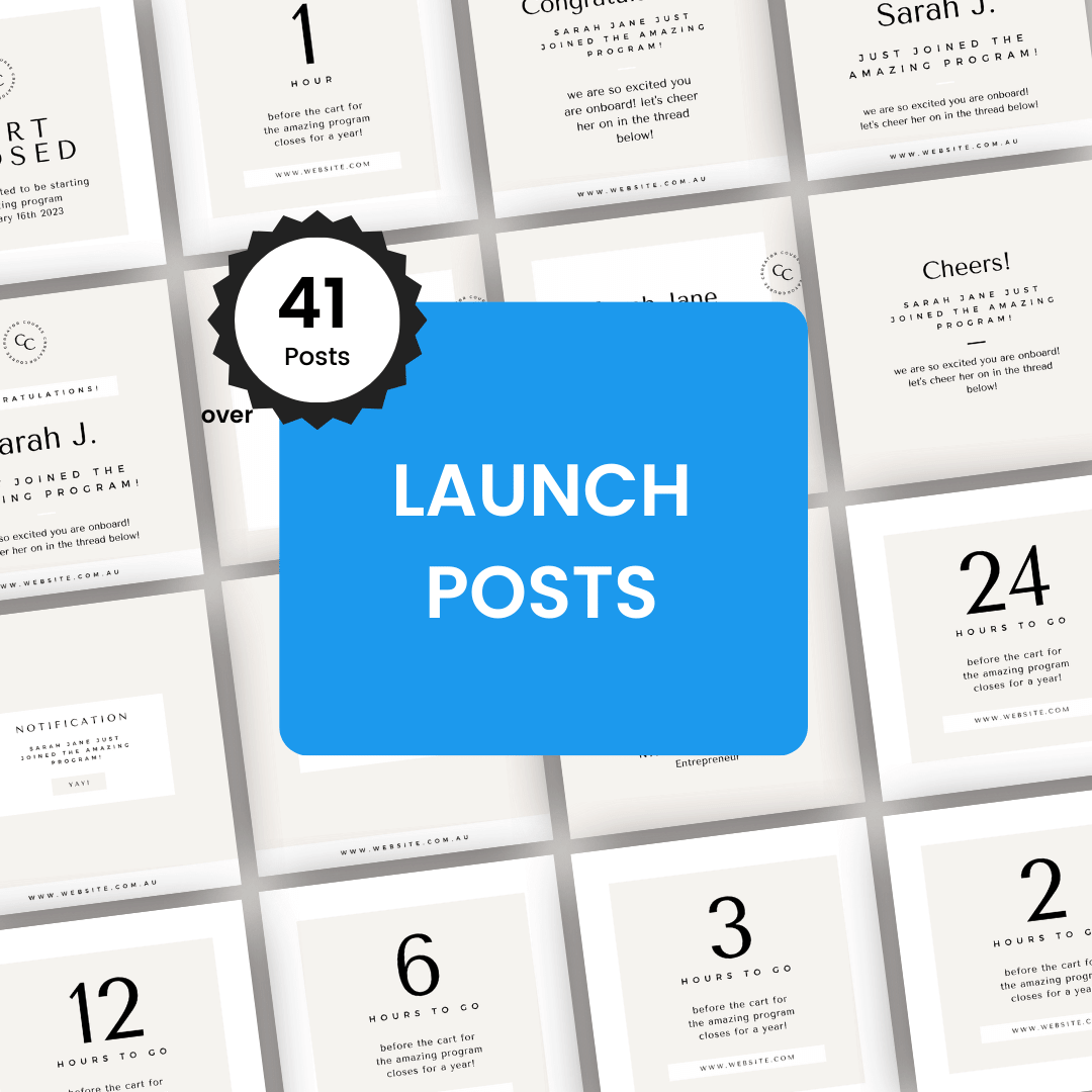 Ultimate Launch Bundle Course Launch Posts