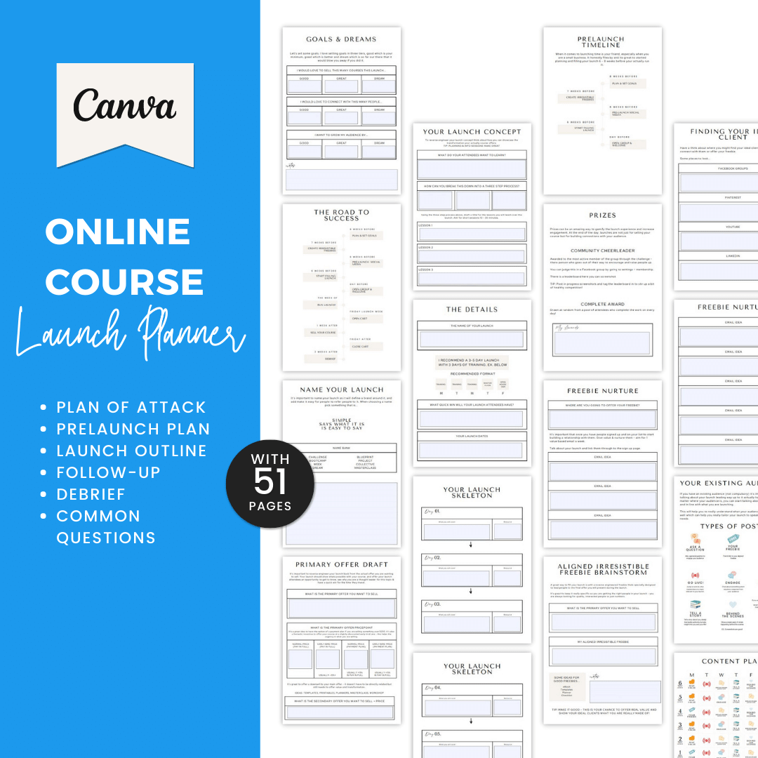 Ultimate Launch Bundle Online Course Launch Planner