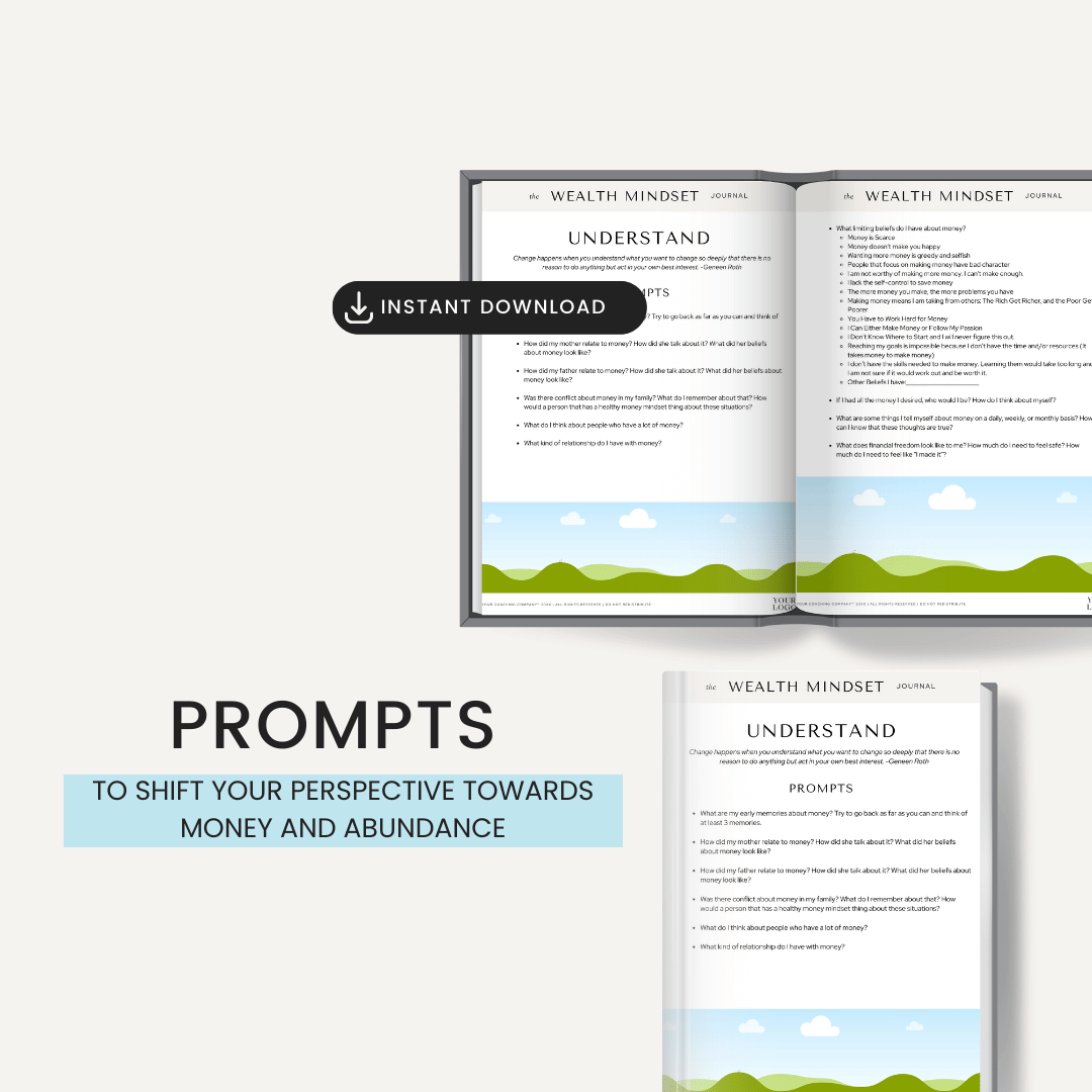 Wealth Mindset Journal Prompts Towards Money And Abundance
