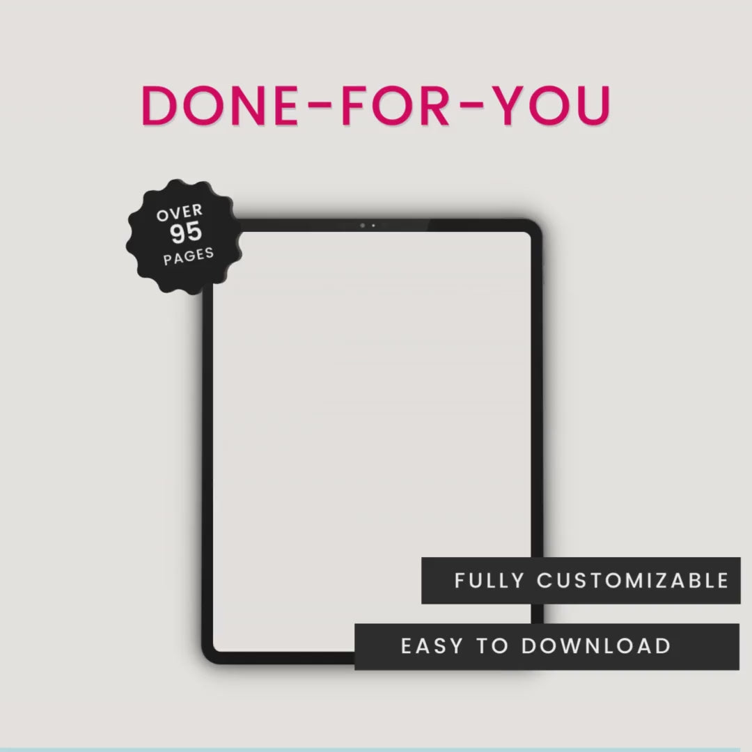 Business Plan Template Done For You Video