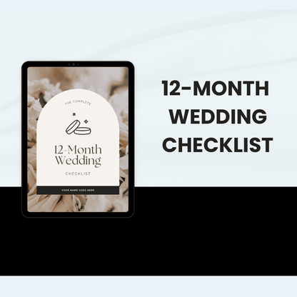 12 Month Wedding Checklist