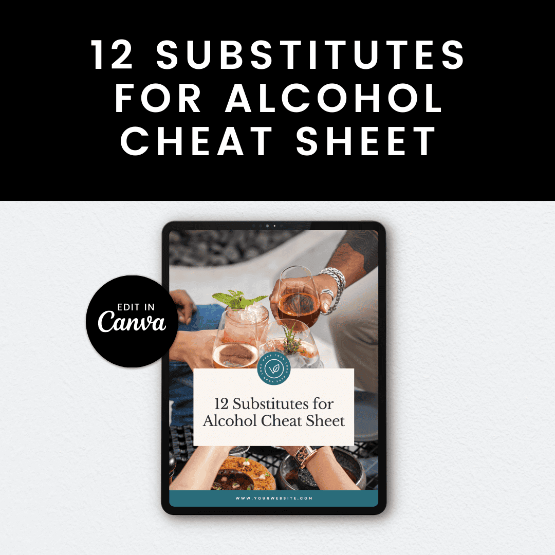 12 Substitutes For Alcohol Cheat Sheet