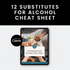 12 Substitutes For Alcohol Cheat Sheet