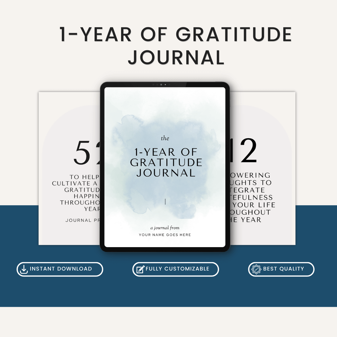 1-Year of Gratitude Journal