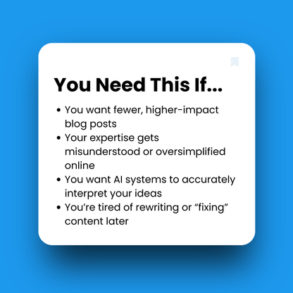 Text box with bullet points on a blue background