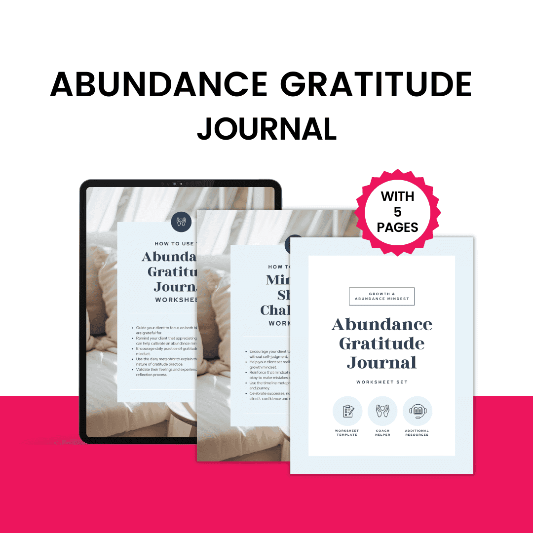 Abundance Gratitude Journal Mockup