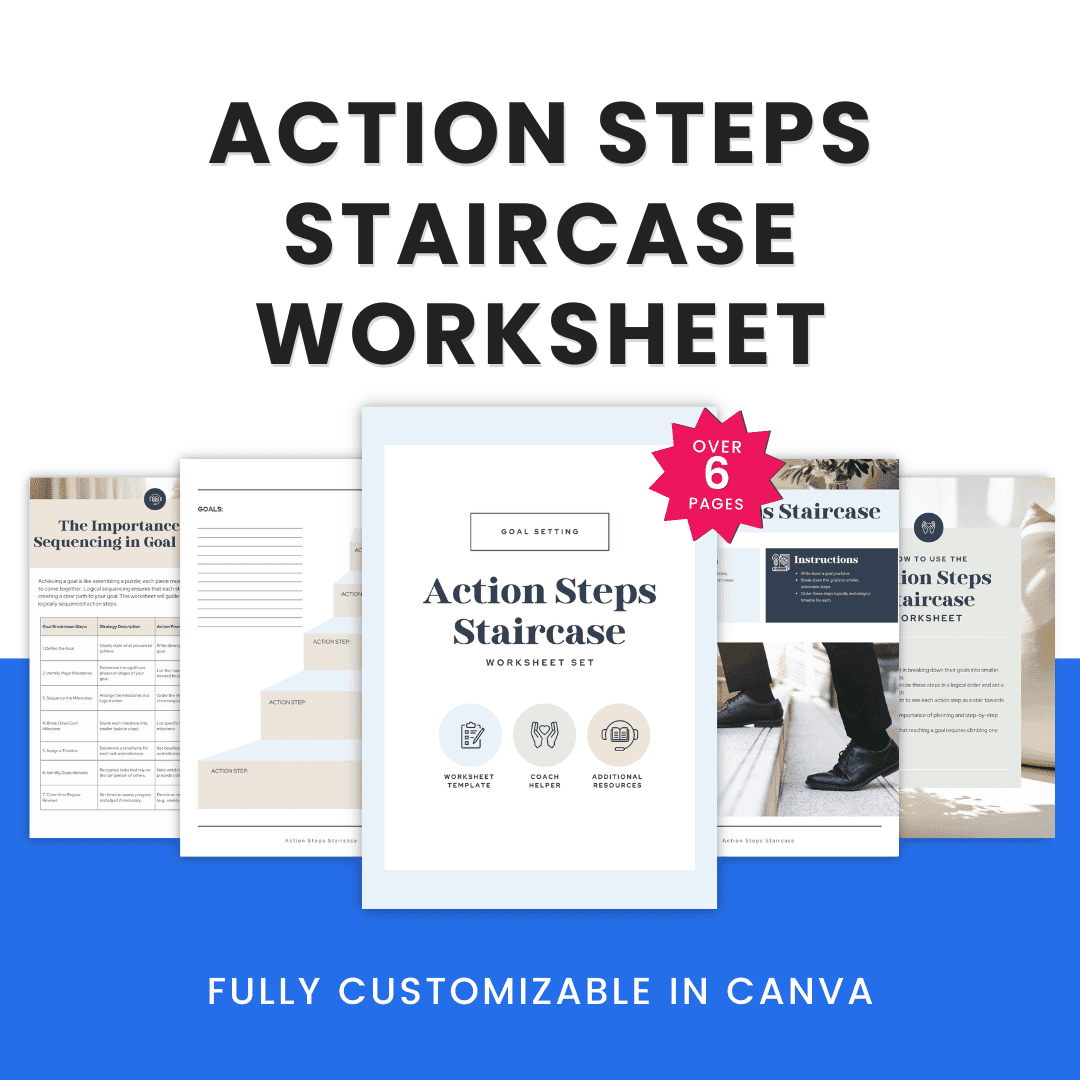Action Steps Staircase Worksheet