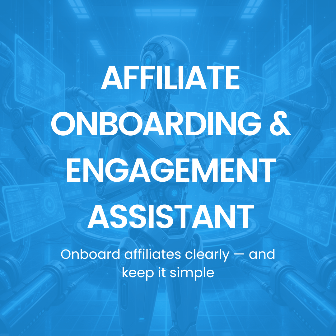 Person in a headset with text overlay on a blue background