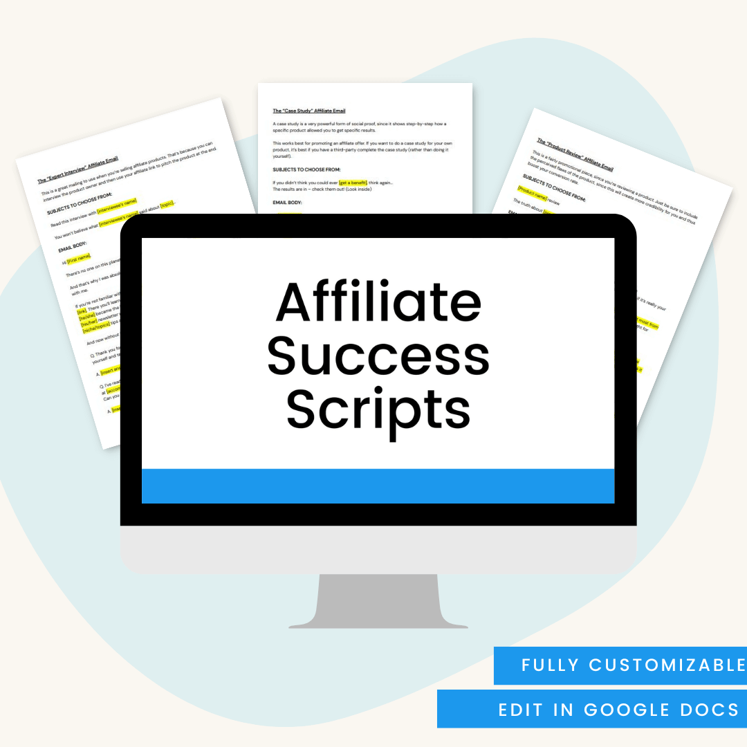 Affiliate Success Scripts Mock Up