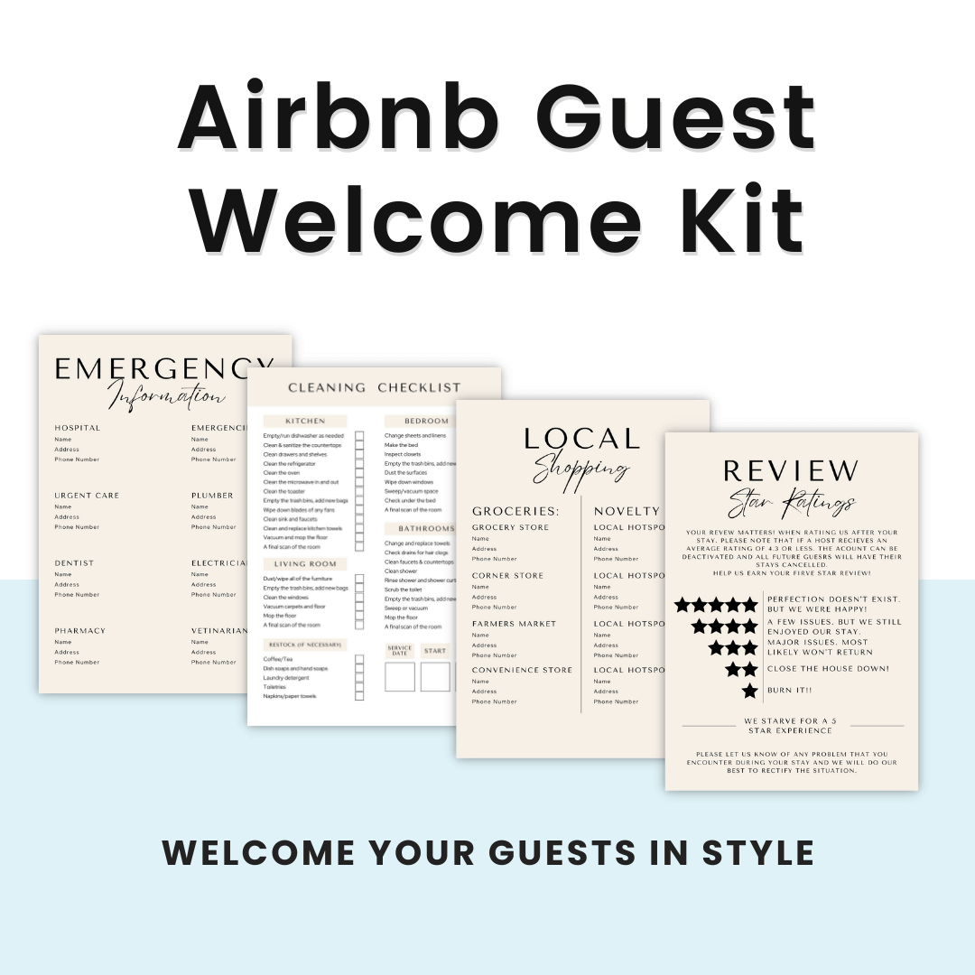Airbnb Guest Welcome Kit