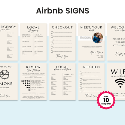 Airbnb Marketing Kit Signs