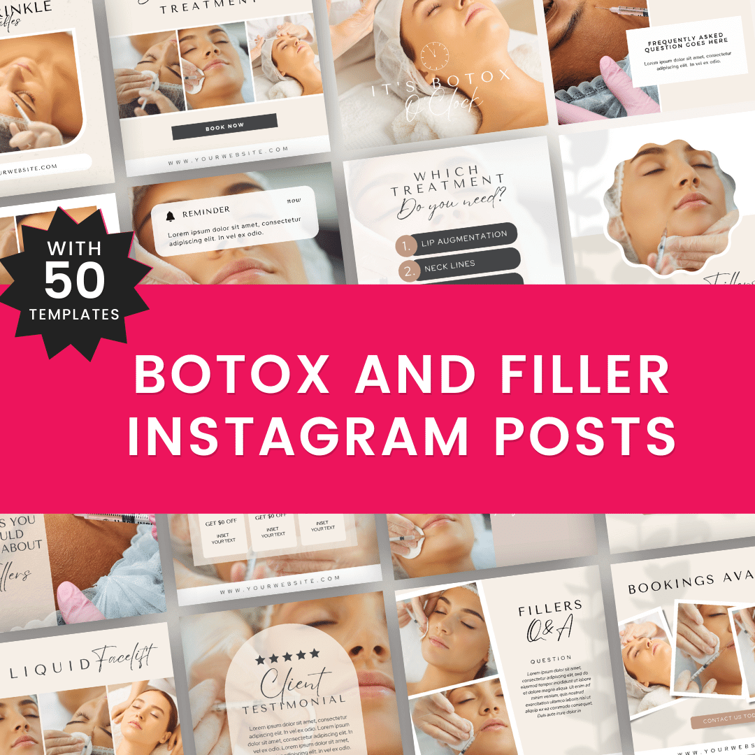 Beauty Boost Business Bundle Botox And Filler Instagram Posts