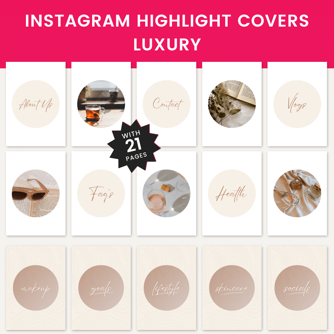 Beauty Boost Business Bundle Instagram Highlight Covers Luxury