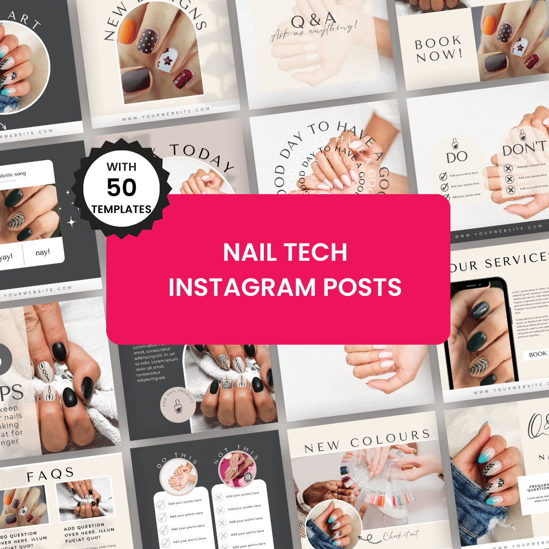 Beauty Boost Business Bundle Nail Tech Instagram Posts