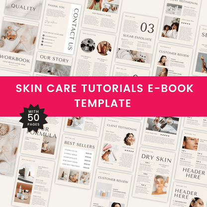 Beauty Boost Business Bundle Skin Care Tutorials Ebook Template