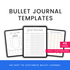 Bullet Journal Page Template